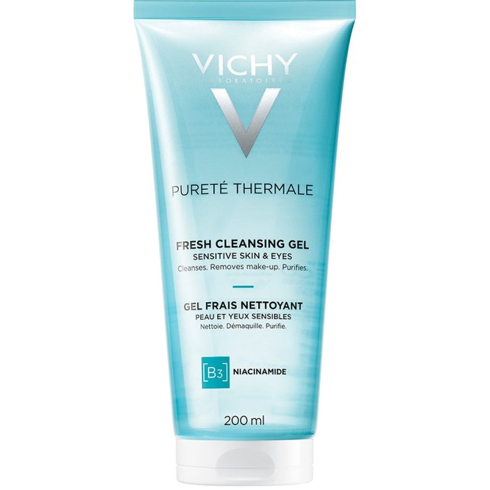 Vichy Purete Thermale Fresh Cleansing Gel Καθαρισμού & Ντεμακιγιάζ Προσώπου - Ματιών, Κατάλληλο για Ευαίσθητες Επιδερμίδες 200ml