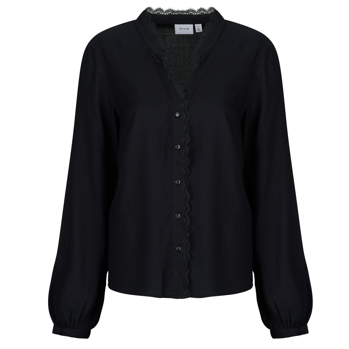 Μπλούζα Vila VIGRACE V-NECK L/S LACE
