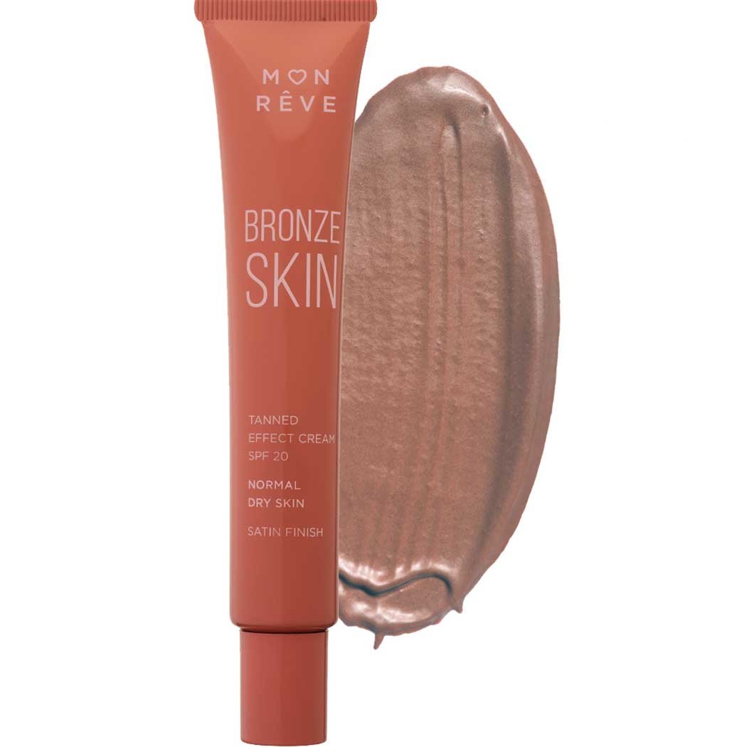Mon Reve Bronze Skin Tanned Effect Cream for Normal & Dry Skin Κρέμα για Εφέ Μαυρίσματος με Μεταξένιο Αποτέλεσμα, Κατάλληλη για Κανονικό - Ξηρό Δέρμα 30ml