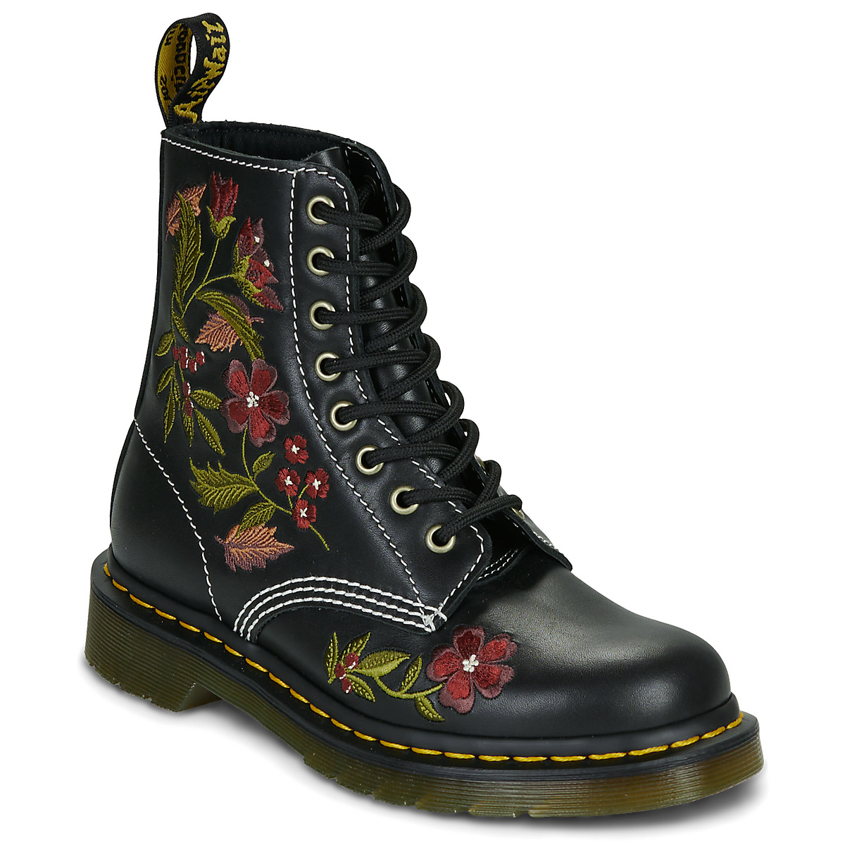 Μπότες Dr. Martens 1460 PASCAL FLORAL BLACK WANAMA