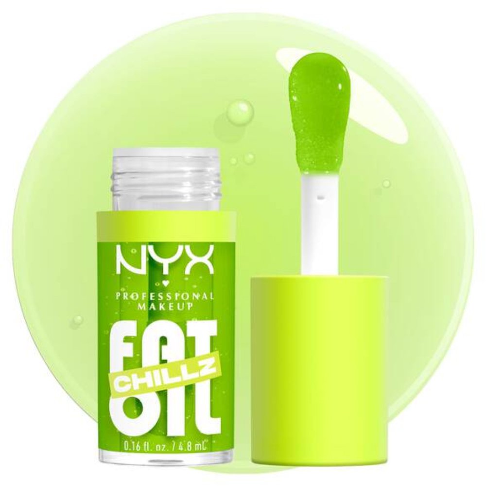 Nyx Professional Makeup Fat Oil Chillz Έλαιο Χειλιών για Εξαιρετικά Λαμπερό Αποτελέσμα & Προστασία 4.8ml