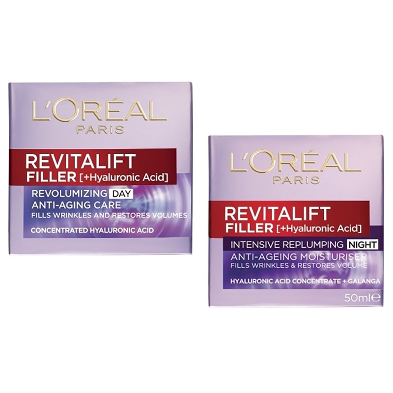 L'Oreal Paris Promo Revitalift Filler Night Cream 50ml & Revitalift Filler Day Cream 50ml