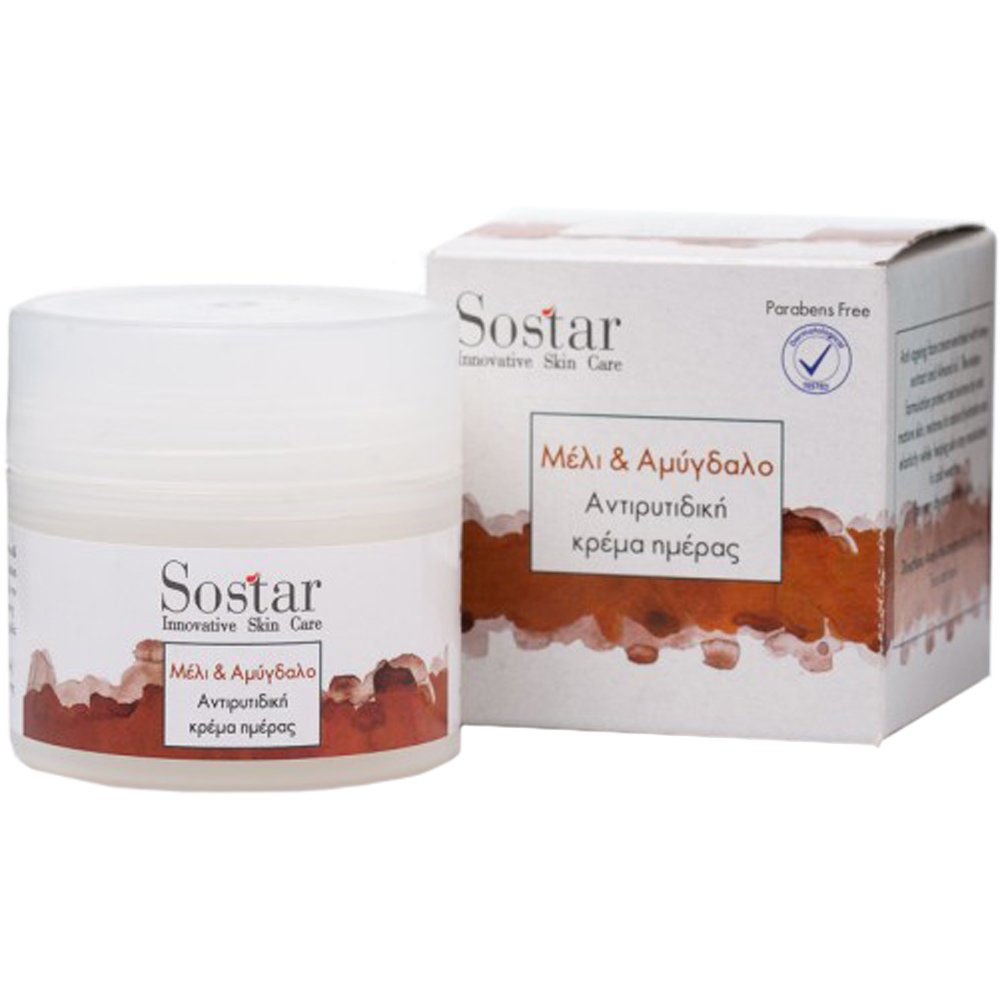 Sostar Honey & Almonds Anti-Wrinkle Cream Αντιρυτιδική Κρέμα με Μέλι & Αμύγδαλο 50ml