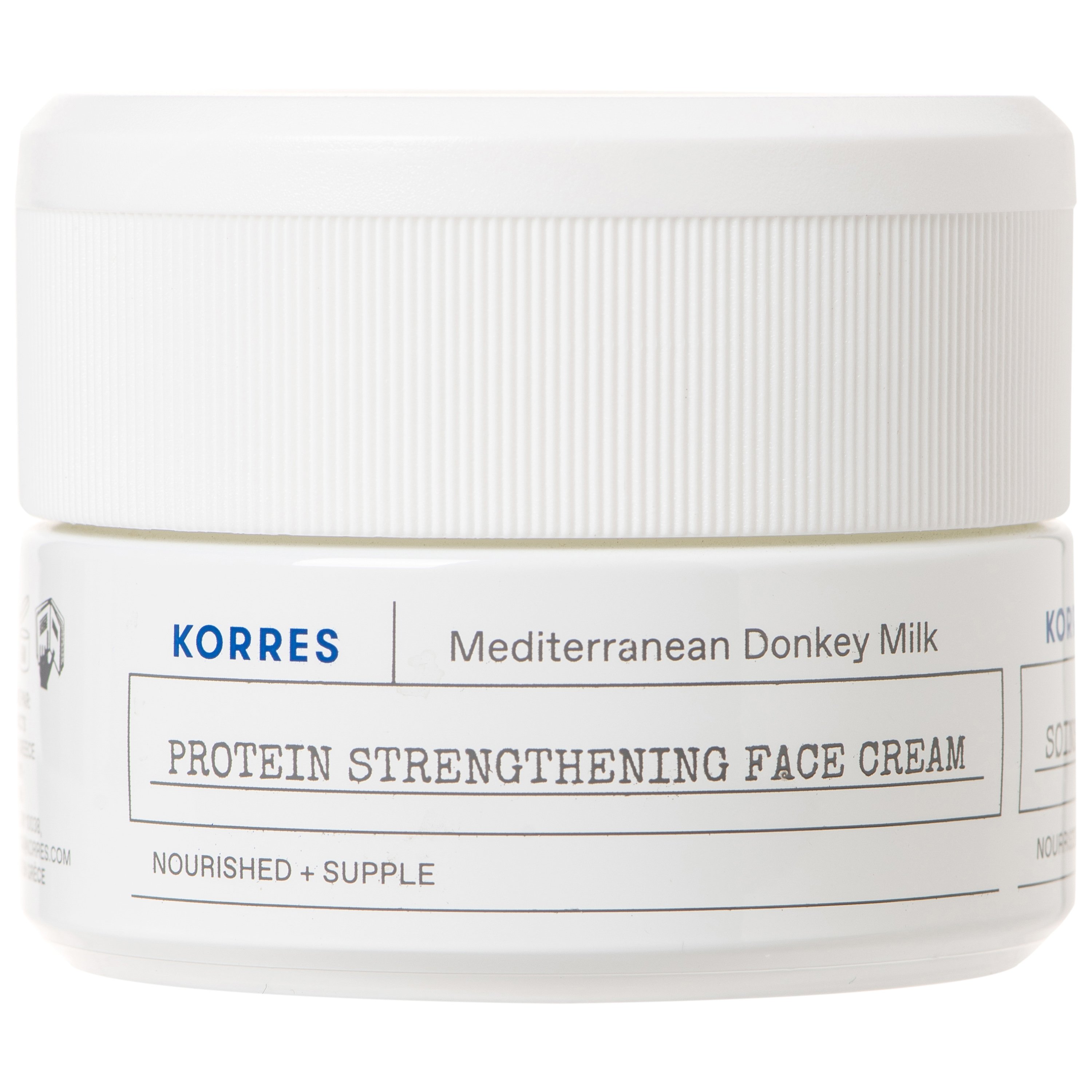 Korres Mediterranean Donkey Milk Protein Strengthening Face Cream Ενισχυμένη Κρέμα Προσώπου με Πρωτεΐνες & Γάλα Γαϊδούρας για Ξηρές Επιδερμίδες 40ml