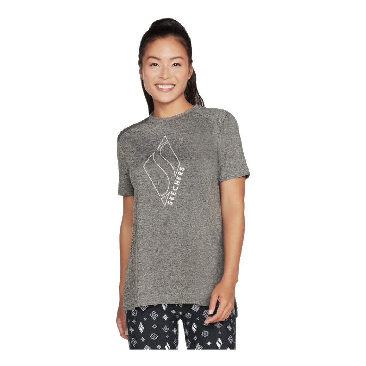 T-shirt με κοντά μανίκια Skechers Diamond Blissful Tee