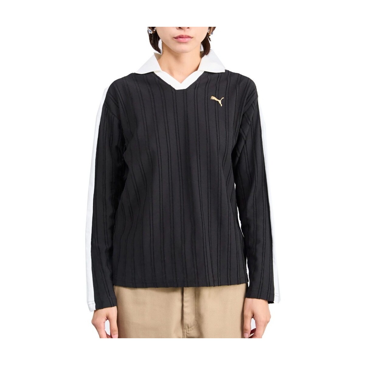 Μπλουζάκια με μακριά μανίκια Puma RELAXED LONG SLEEVE POL