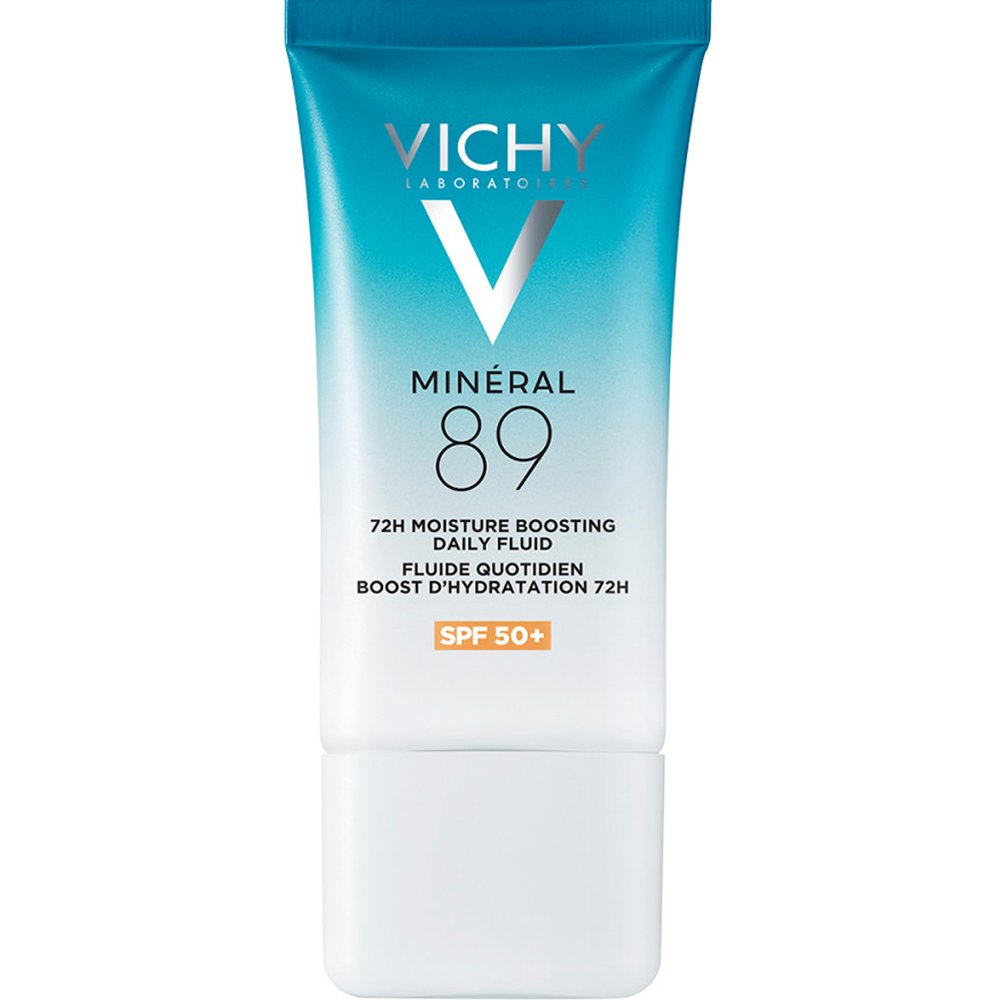 Vichy Mineral 89 72H Moisture Boosting Daily Fluid Spf50+ Καθημερινή Κρέμα Booster για Ενυδάτωση Έως & 72 Ώρες Πολύ Υψηλής Προστασίας με Υαλουρονικό Οξύ 50ml