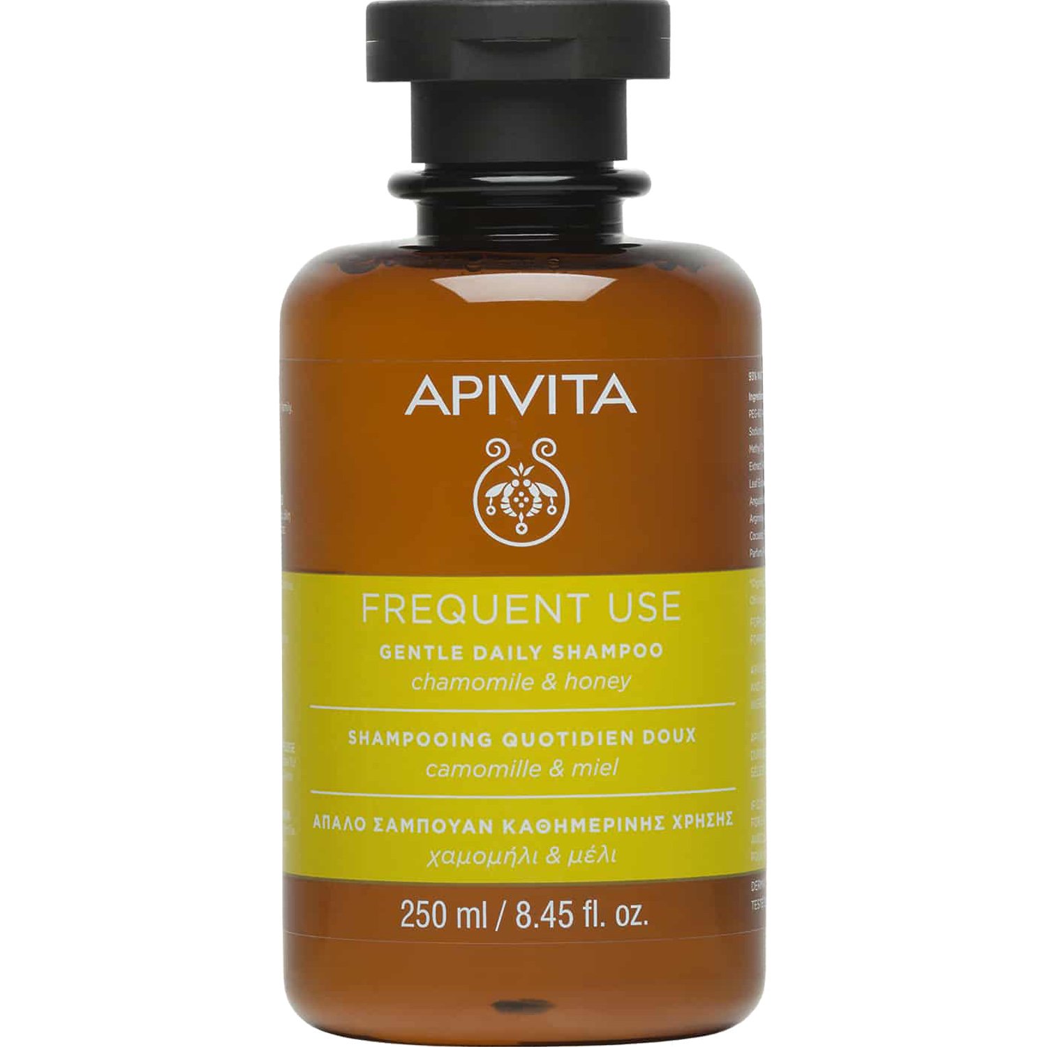 Apivita Frequent Use Gentle Daily Shampoo With Chamomile & Honey Απαλό Σαμπουάν Καθημερινής Χρήσης με Χαμομήλι & Μέλι 250ml