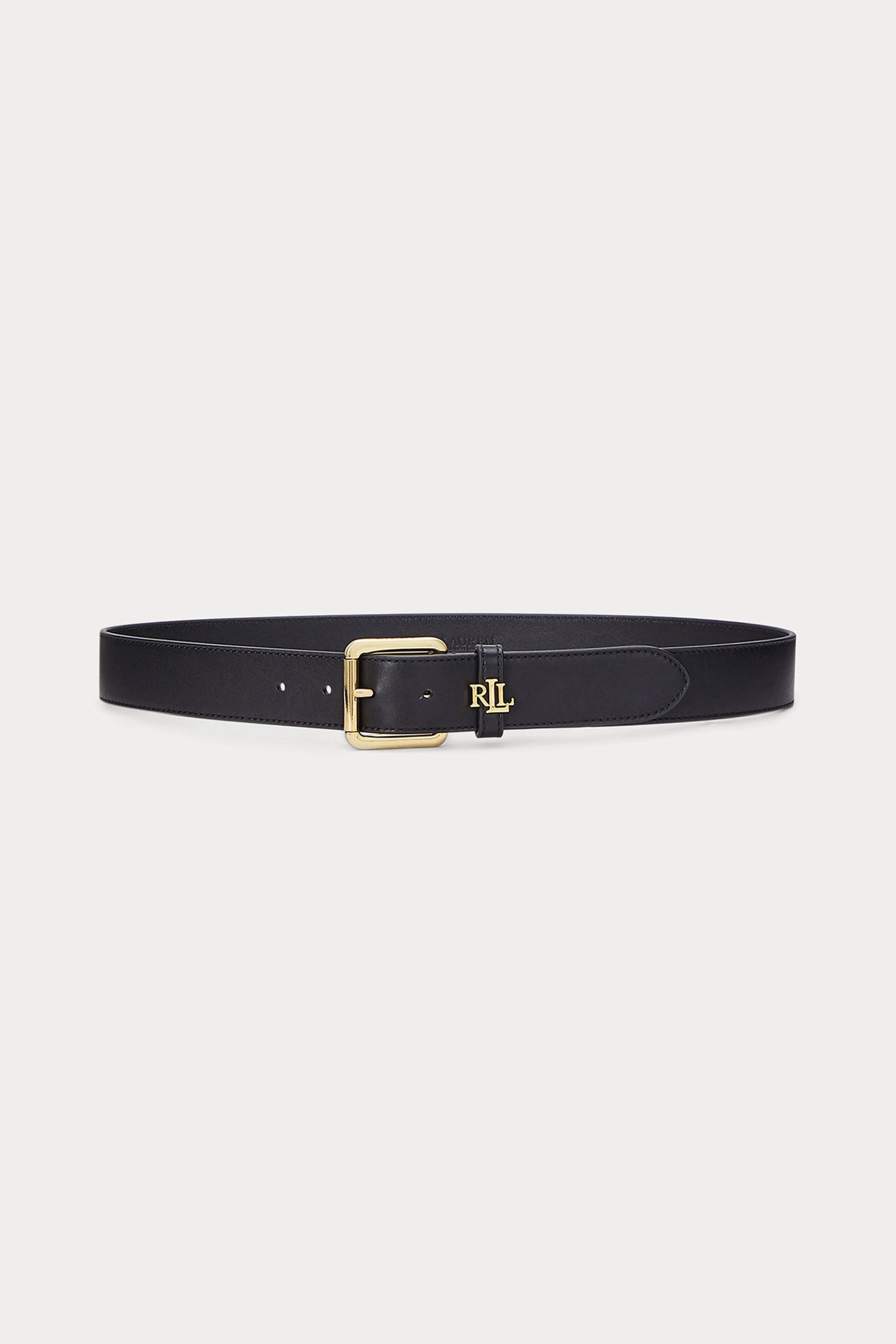 Lauren Ralph Lauren γυναικεία δερμάτινη ζώνη με μεταλλικό logo