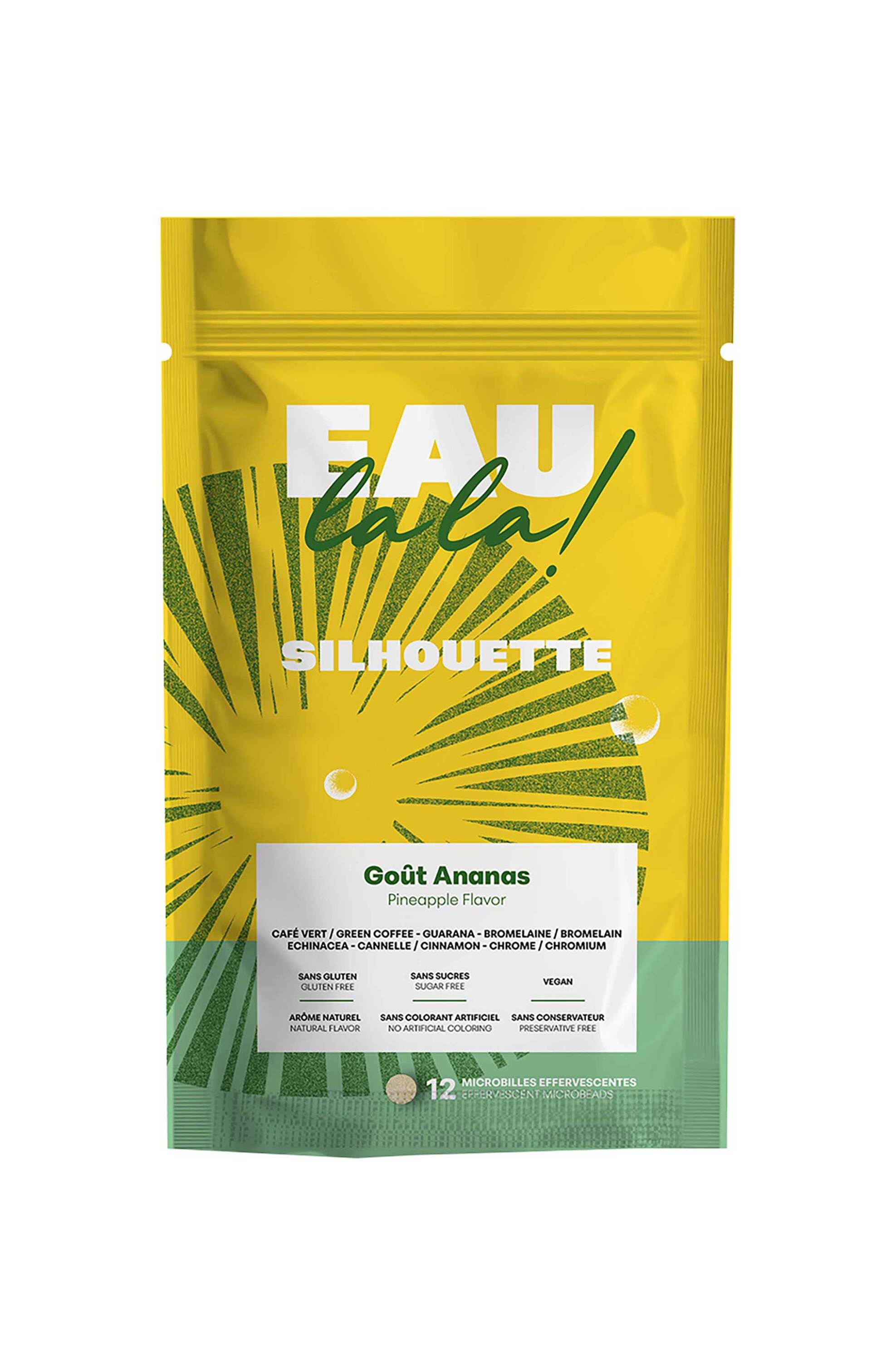 EAU la la! Silhouette - Γεύση Ανανάς - 12 Microbeads