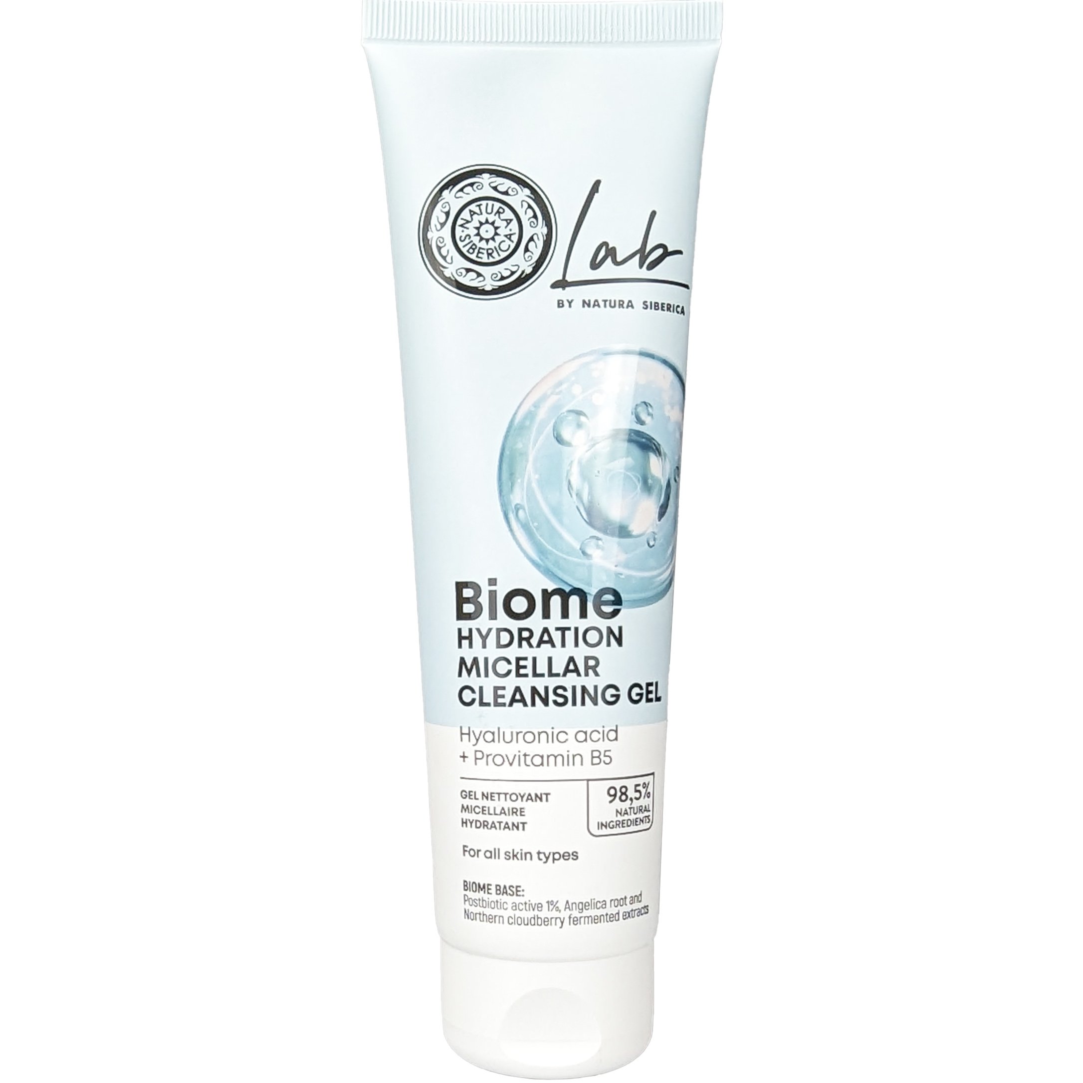 Natura Siberica Lab Biome Hydration Micellar Cleansing Gel 140ml,Ενυδατικό Τζελ Καθαρισμού με Υαλουρονικό Οξύ & Προβιταμίνη Β5