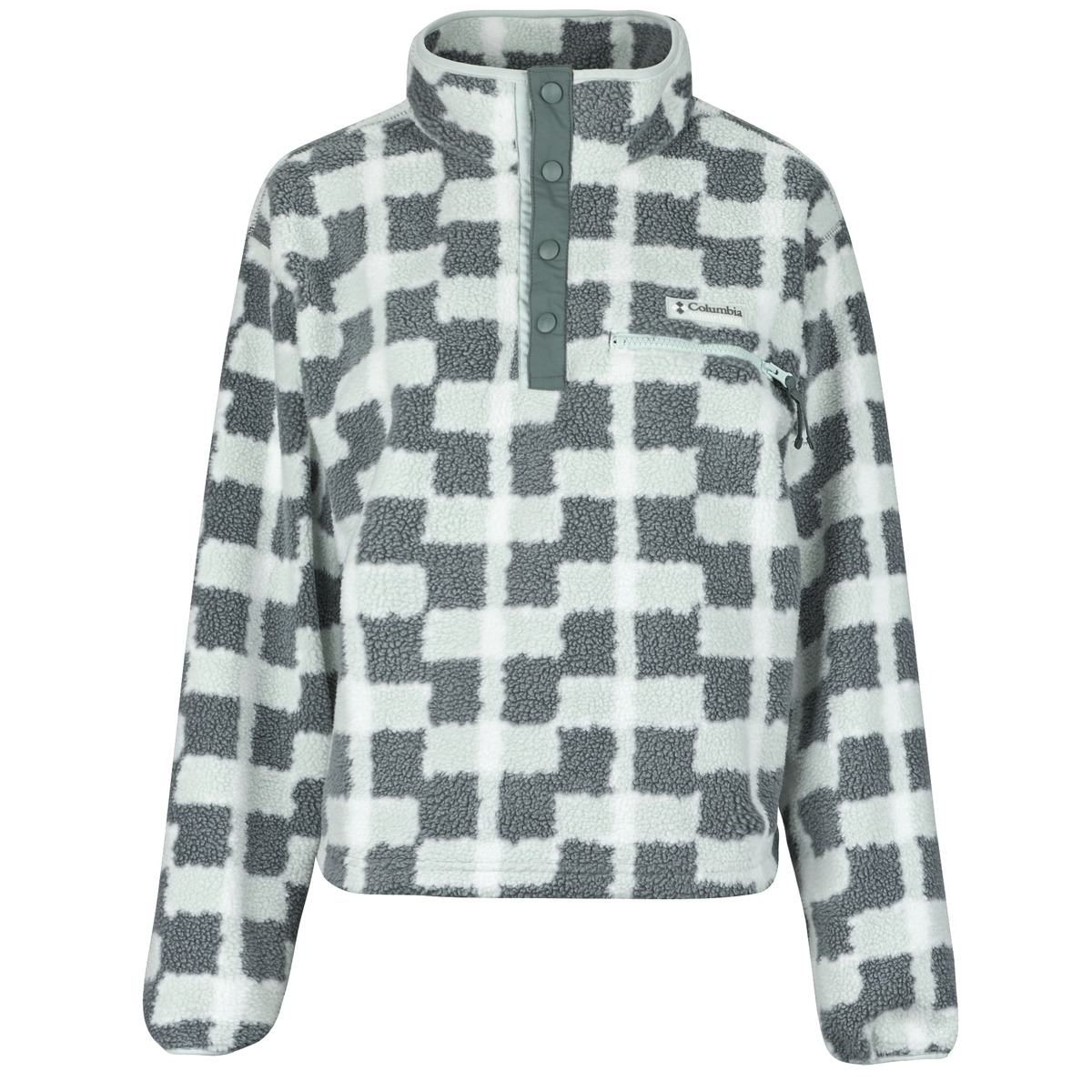 Fleece Columbia Helvetia II Printed Cropped Half Snap