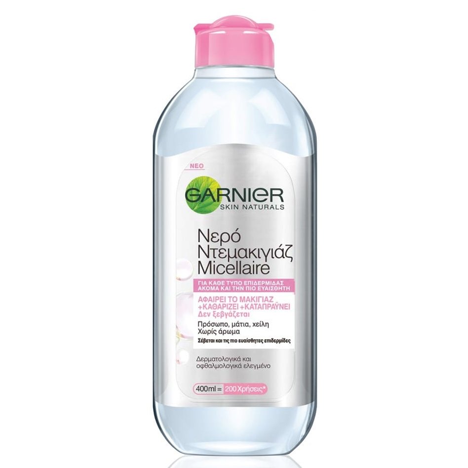 Garnier Skinactive Micellaire Water Μικυλλιακό Νερό Καθαρισμού Ντεμακιγιάζ για Ευαίσθητες Επιδερμίδες 400ml