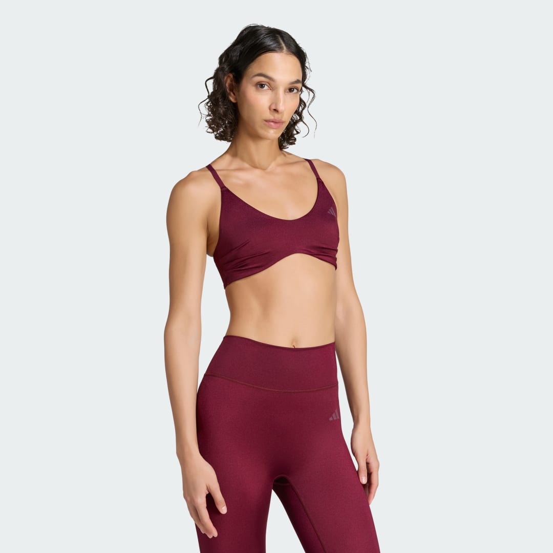 Αθλητικό bra ελαφριάς υποστήριξης Optime Essentials Workout Shine