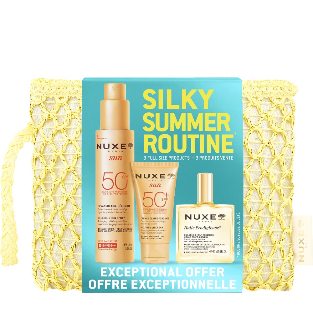 Nuxe Promo Delicious Sun High Protection Face & Body Spray Spf50, 150ml & Sun Face Cream Spf50+, 50ml & Huile Prodigieuse Oil 50ml & Δώρο Νεσεσέρ 1 Τεμάχιο