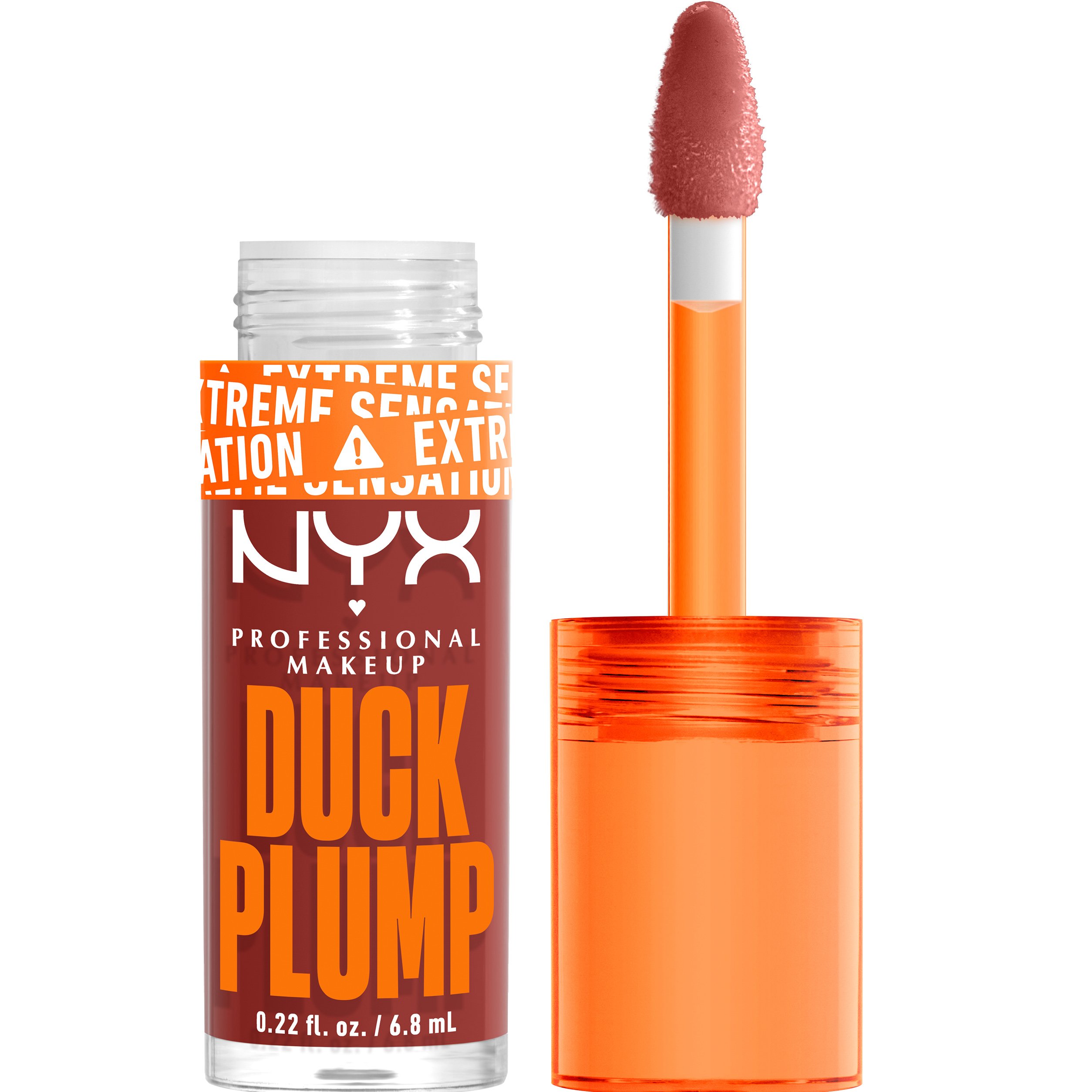 Nyx Professional Makeup Duck Plump Extreme Sensation Plumping Gloss Lip Gloss με Πικάντικο Τζίντζερ για Σαρκώδη Χείλη 7ml