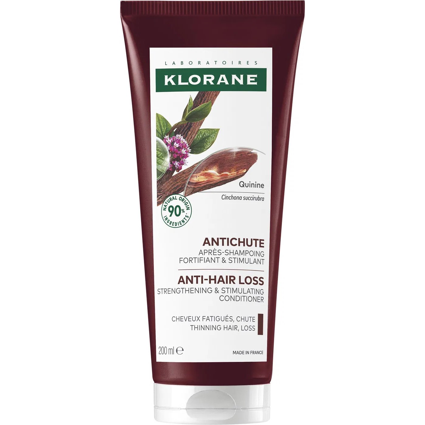 Klorane Quinine Anit-Hair Loss Strengthening & Stimulating Conditioner 200ml,Δυναμωτική & Αναζωογονητική Μαλακτική Κρέμα Μαλλιών Κατά της Τριχόπτωσης με Κινίνη