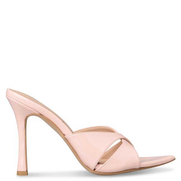 FLARED HEEL MULES