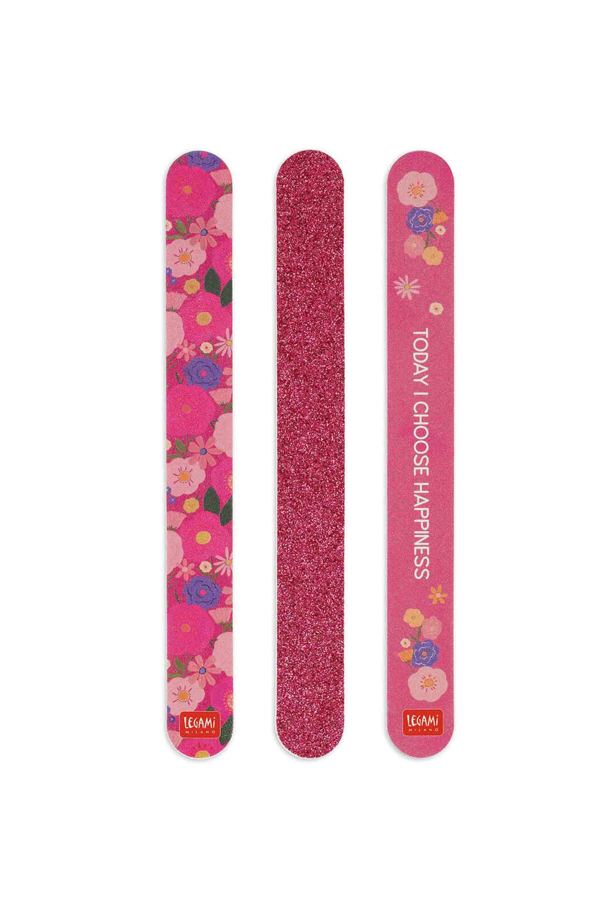 Legami Set of 3 Flowers Nail Files - Nails Before Males