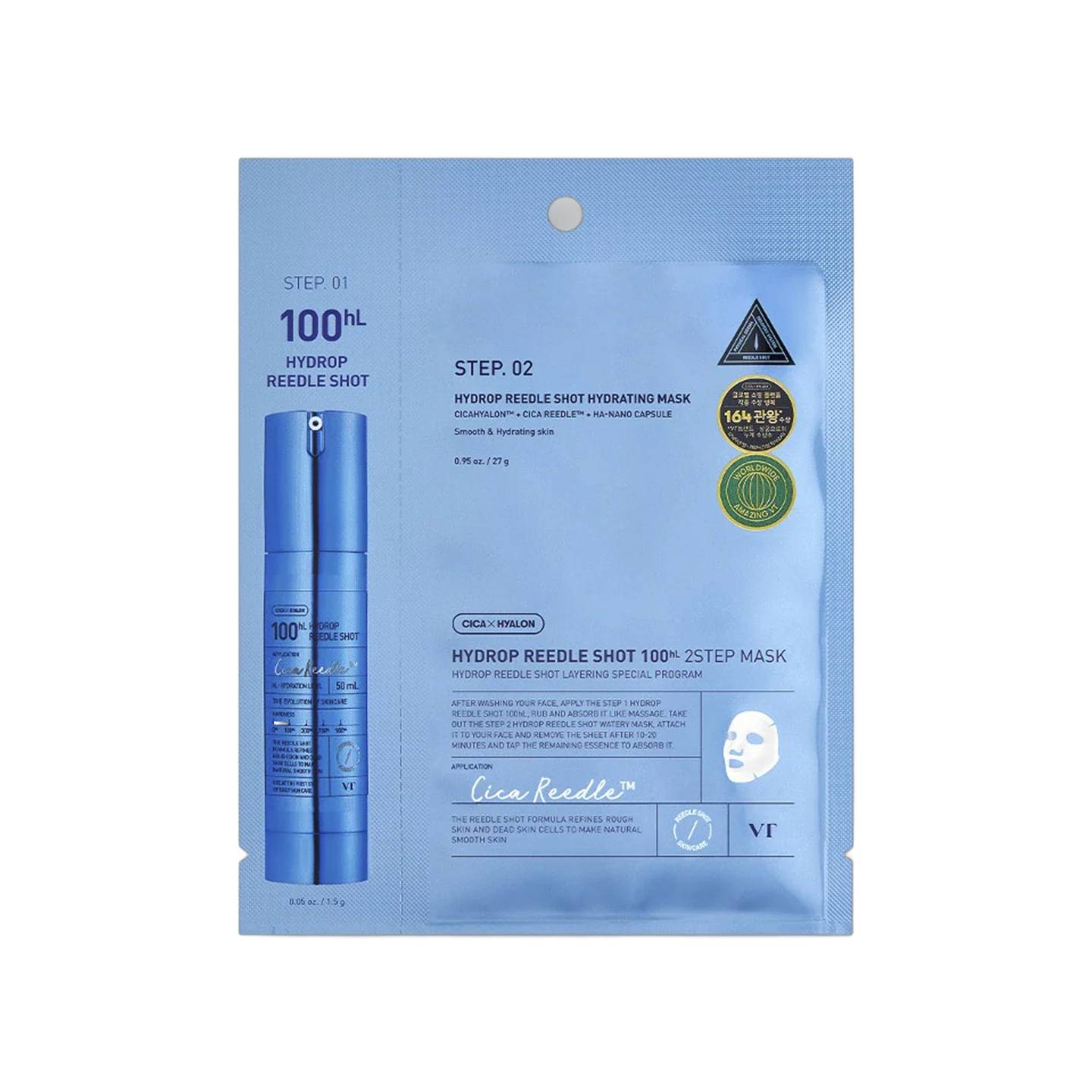 Hydrop Reedle Shot 100hL 2-Step Mask 28gr