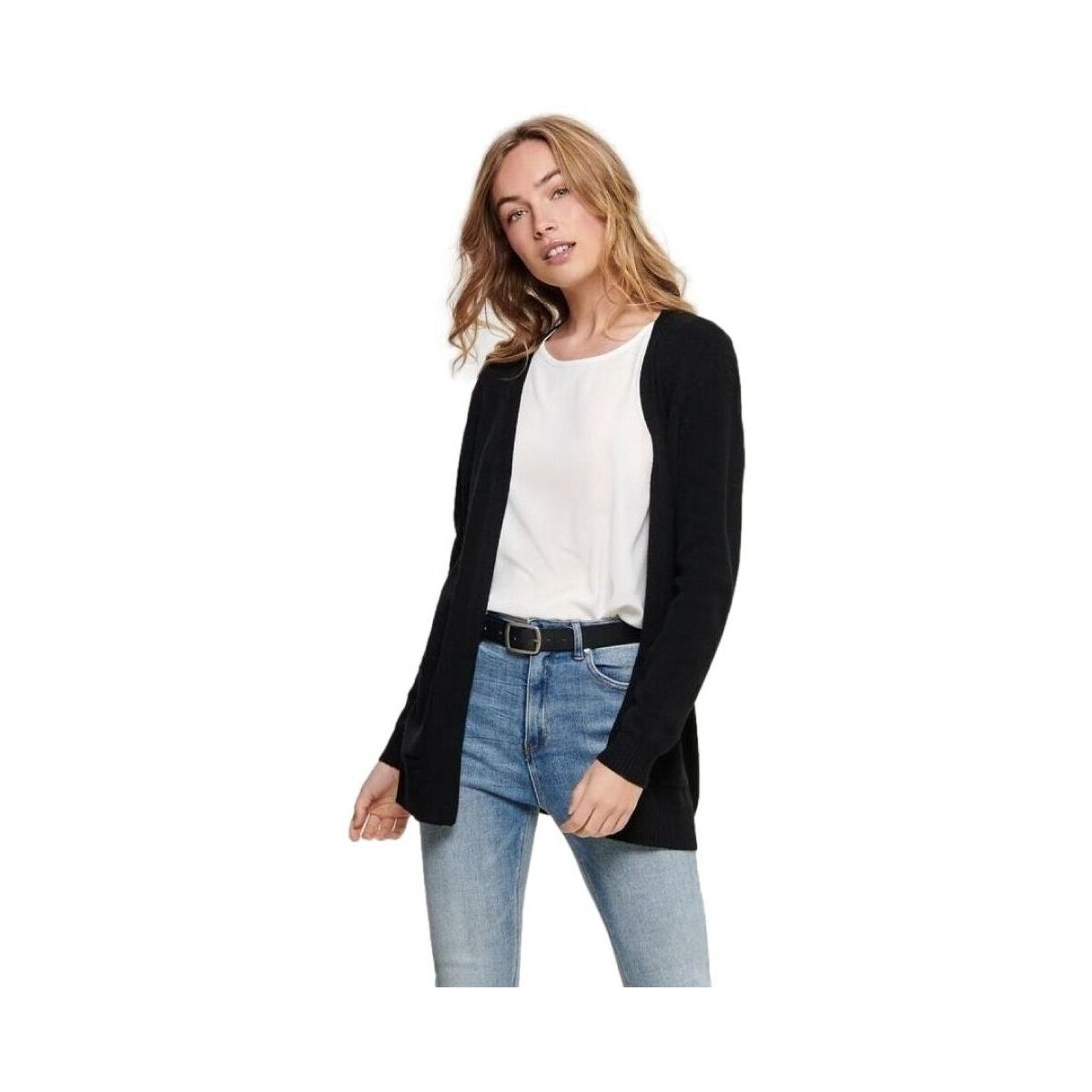 Μπουφάν / Ζακέτες Only Lesly Open Knitted Cardigan - Black