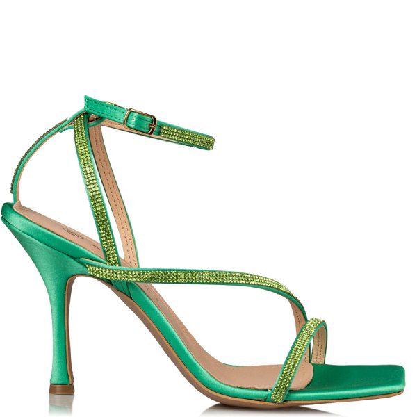 CRYSTAL EMBELLISHED SANDALS