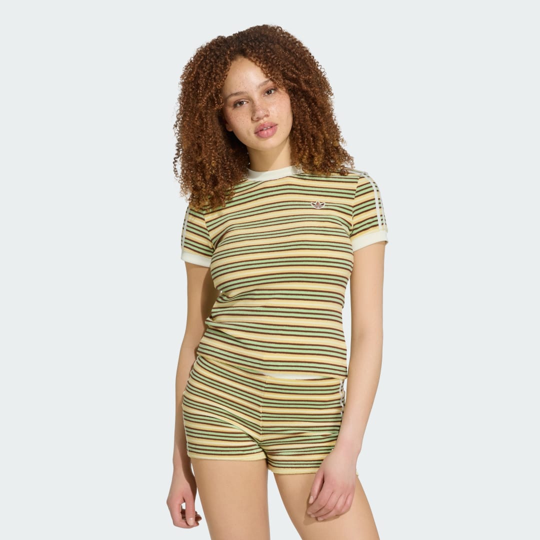 ΣΤΕΝΟ ΡΙΓΕ ΜΠΛΟΥΖΑΚΙ ADIDAS ORIGINALS SUMMER GLOW