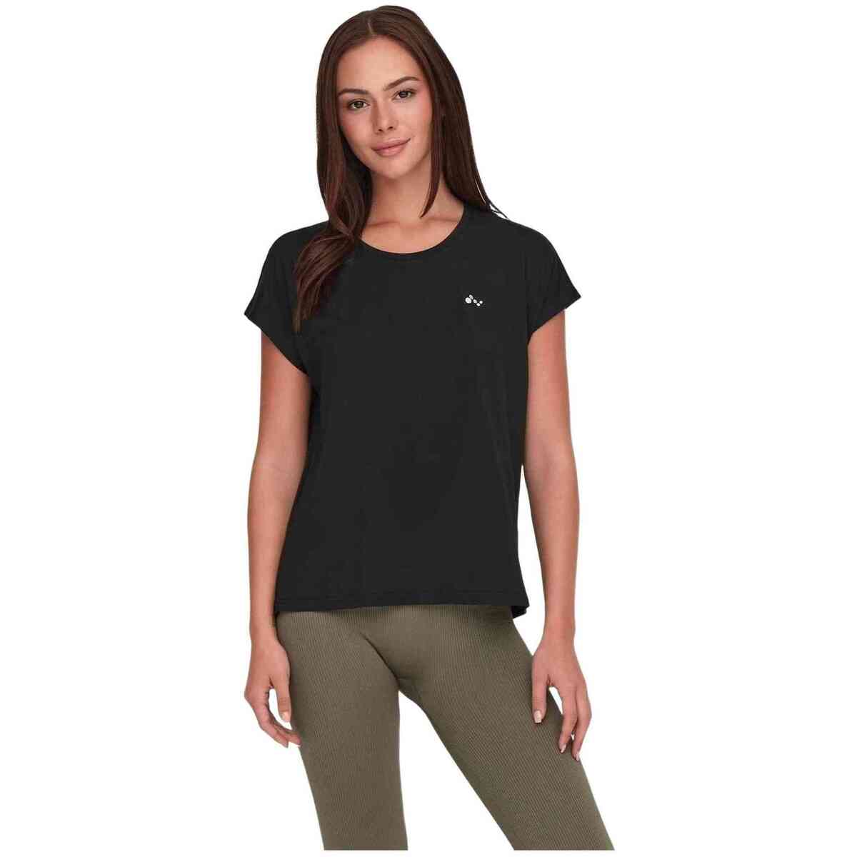 T-shirt με κοντά μανίκια Only Play 15137012-BLACK