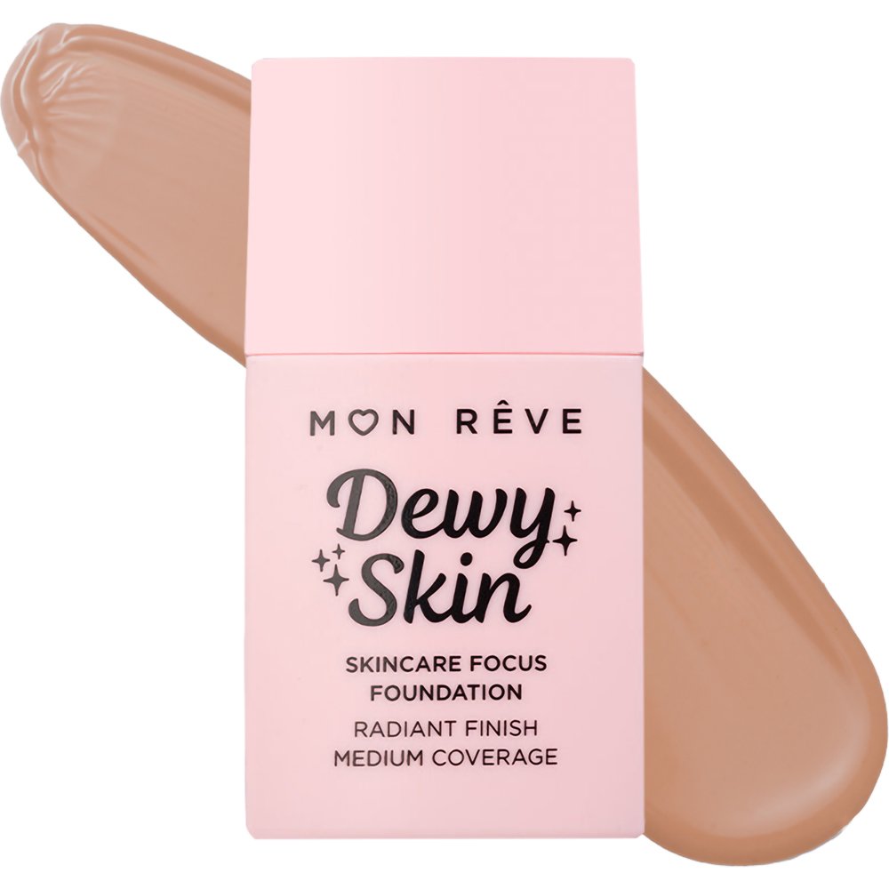 Mon Reve Dewy Skin Foundation Μεσαίας Κάλυψης για Λαμπερό Τελείωμα 30ml - 51C