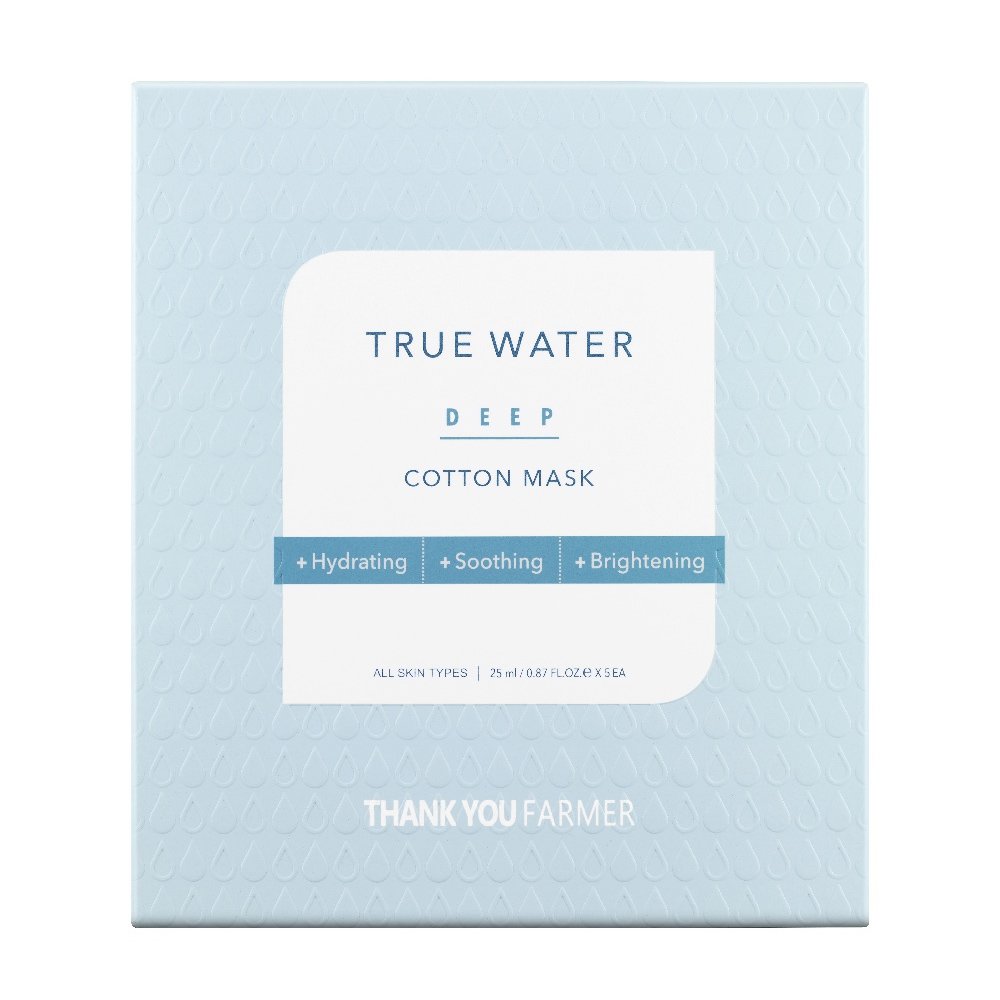 Thank You Farmer True Water Deep Cotton Mask Μάσκα Προσώπου Βαθιάς Ενυδάτωσης 25ml