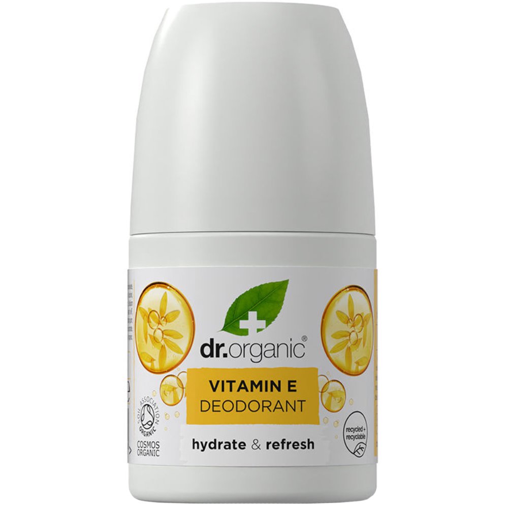 Dr Organic Vitamin E Deodorant Αποσμητικό με Βιολογική Βιταμίνη E, Ιδανικό για Ξηρές Επιδερμίδες 50ml