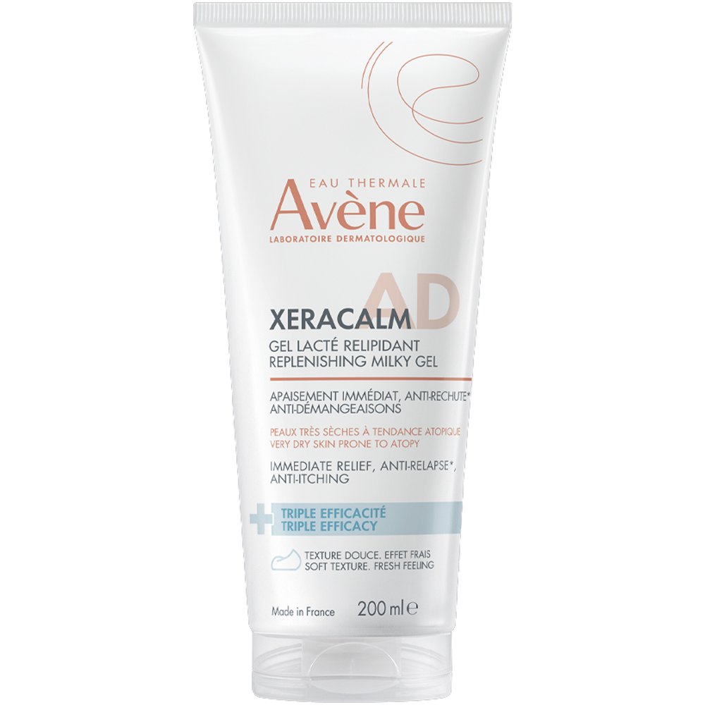 Avene Xeracalm A.D. Replenishing Milky Gel Γαλακτώδες Τζελ Αναπλήρωσης Λιπιδίων για Ανακούφιση του Ξηρού Δέρματος με Τάση Ατοπίας & Αίσθημα Κνησμού 200ml