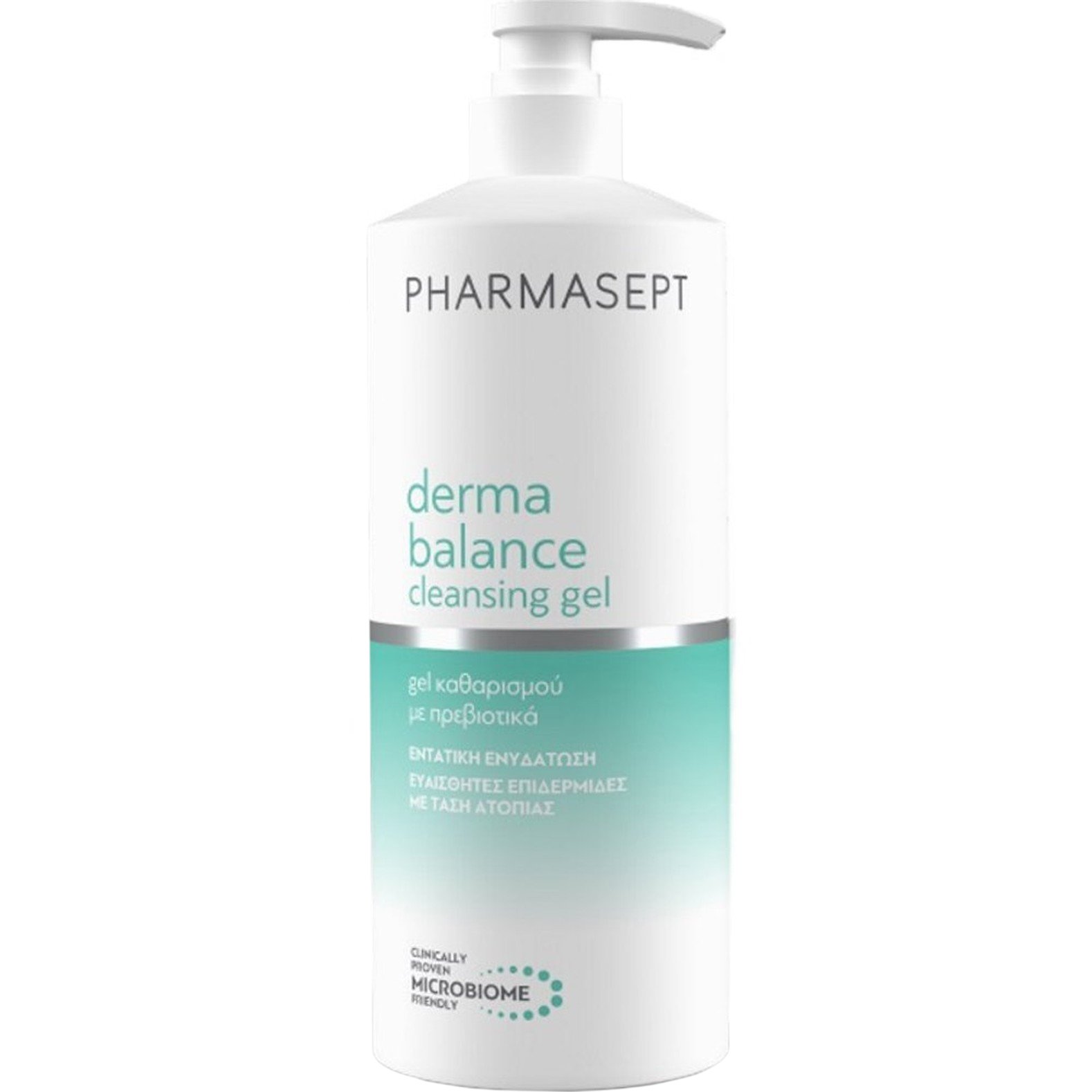 Pharmasept Derma Balance Cleansing Gel Καθαρισμού Προσώπου - Σώματος με Πρεβιοτικά για Ευαίσθητες Επιδερμίδες με Τάση Ατοπίας 500ml
