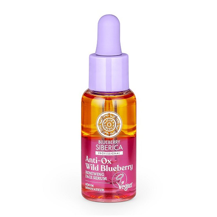 Natura Siberica Anti-OX Wild Blueberry Renewing Face Serum Ορός Προσώπου Ανανέωσης, για Όλους τους Τύπους Επιδερμίδας 30ml