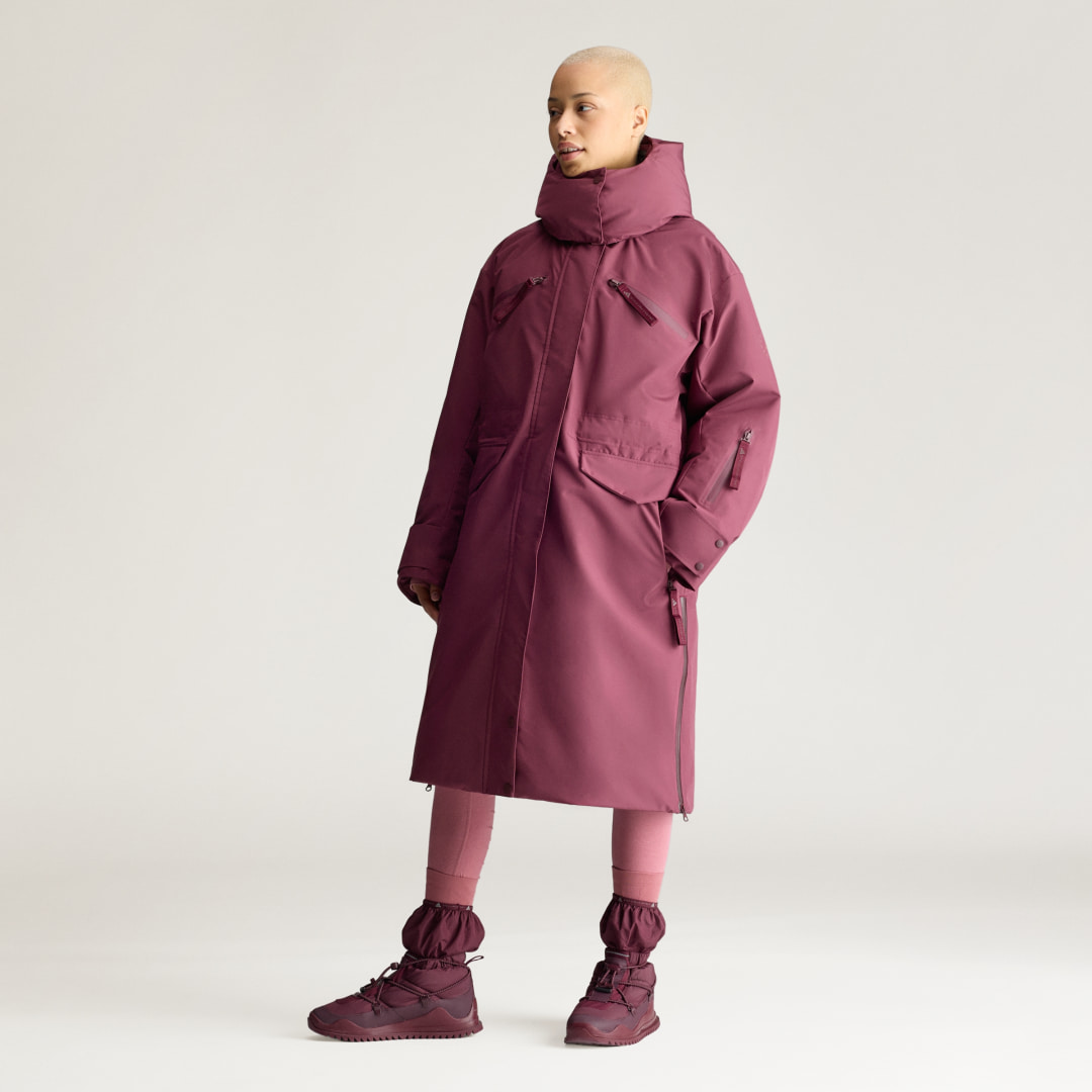 adidas by Stella McCartney Μακρύ χειμερινό μπουφάν με επένδυση