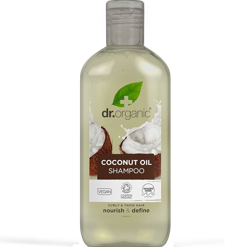Dr Organic Coconut Oil Shampoo Σαμπουάν με Βιολογικό Έλαιο Καρύδας που Ενυδατώνει & Αναζωογονεί τα Σγουρά & Πυκνά Μαλλιά 265ml