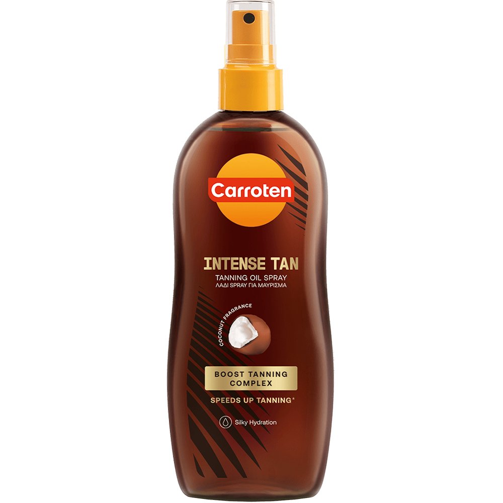 Carroten Intense Tan Oil Spray Λάδι σε Spray για Έντονο Μαύρισμα με Άρωμα Καρύδα 200ml