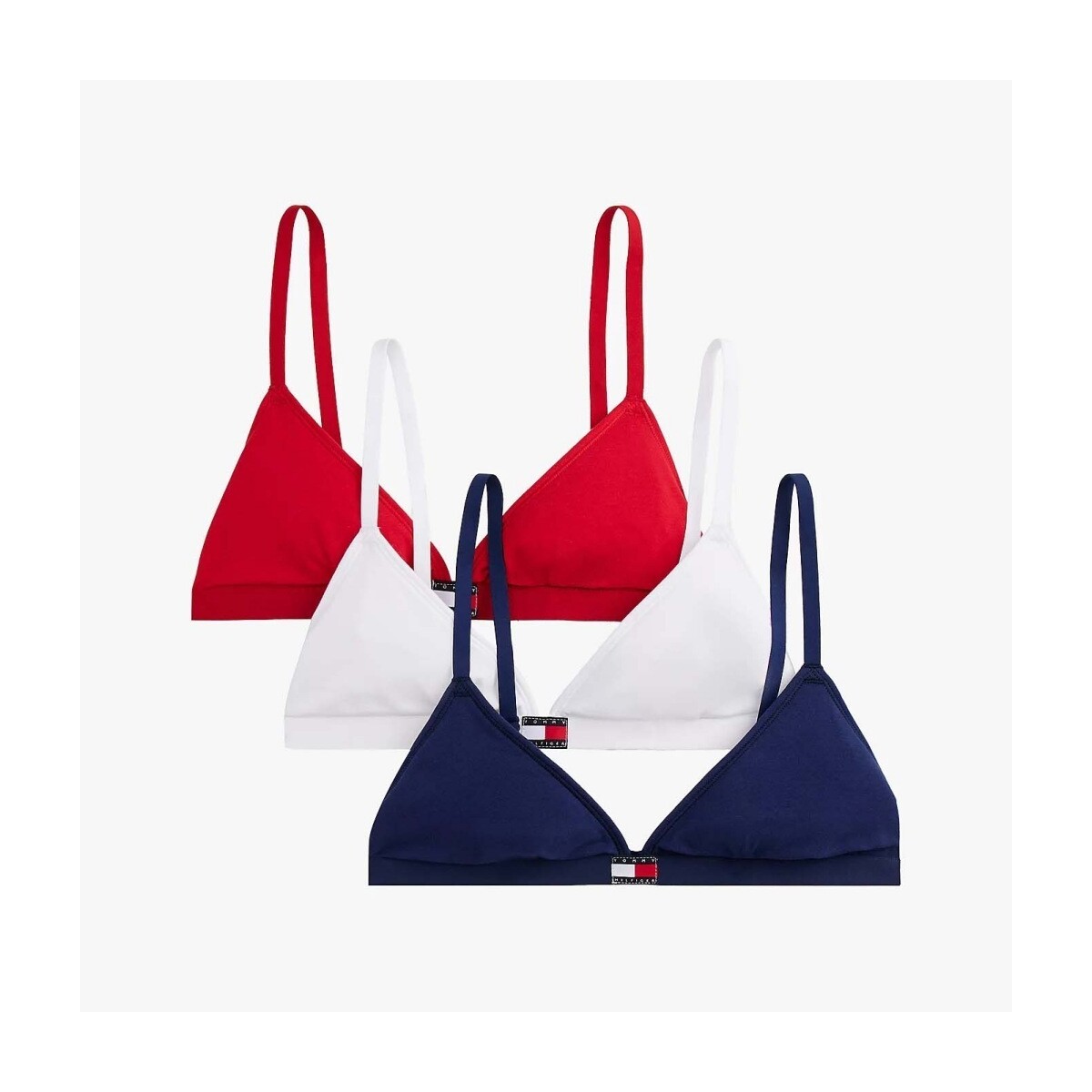 Με πλήρη κάλυψη και στήριξη Tommy Hilfiger 3 PACK TRIANGLE