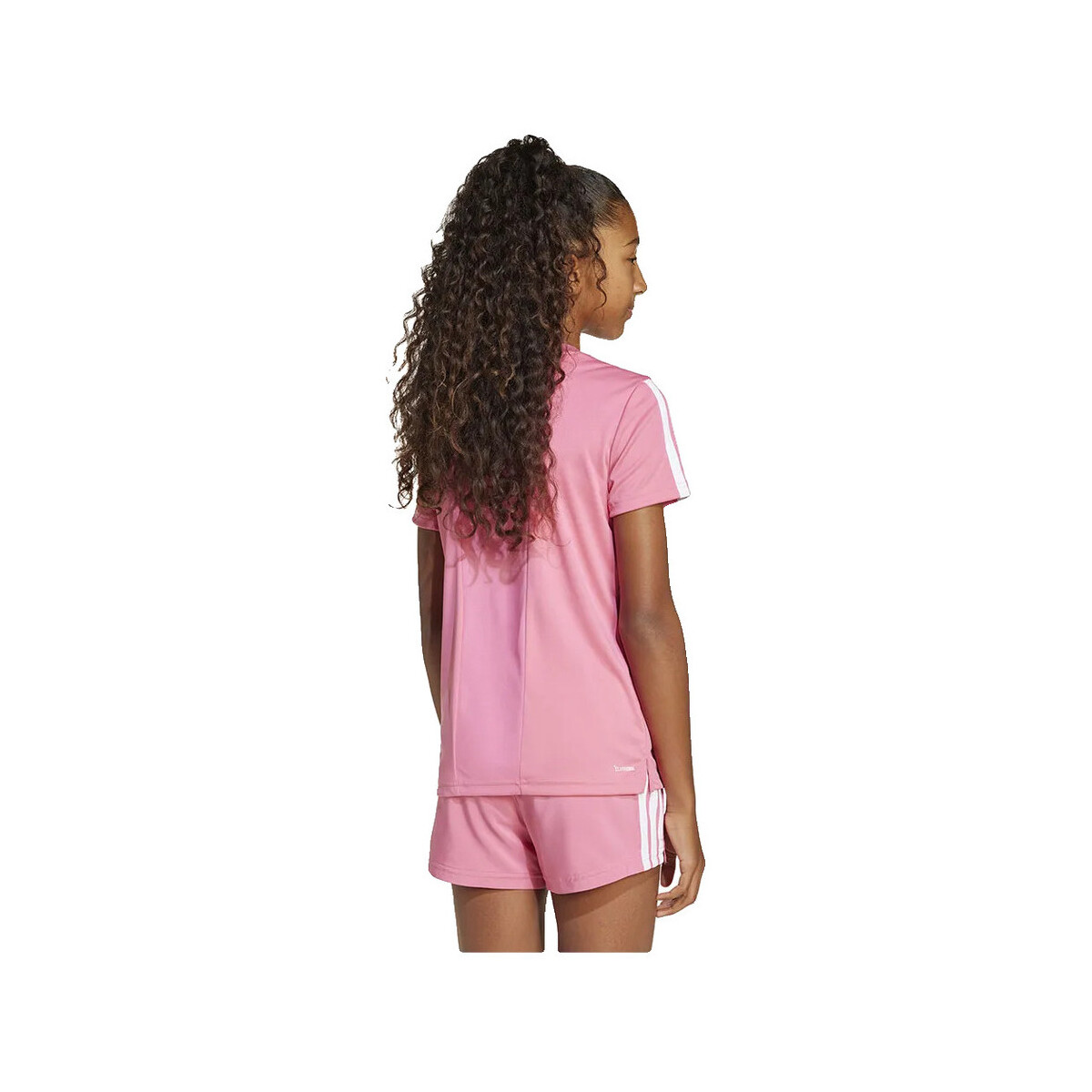 T-shirt με κοντά μανίκια adidas T-shirt Training Essentials 3 Stripes rose