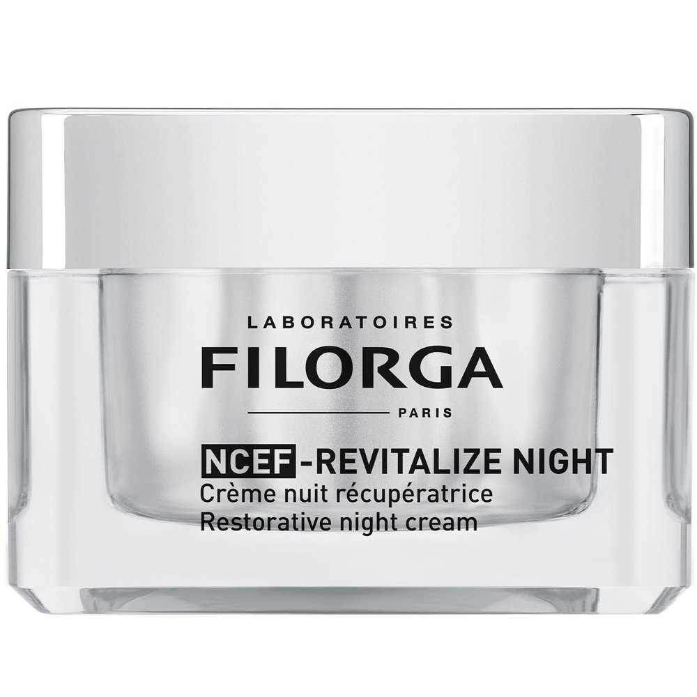 Filorga NCEF-Revitalize Night Cream Επανορθωτική Αντιγηραντική Κρέμα Προσώπου Νυκτός με Μεταξένια Υφή Ενισχυμένη με NCEF Σύμπλοκο με 10 Αναζωογονητικά Συστατικά για Ορατά πιο Λείο, Ομοιόμορφο & Λαμπερό Δέρμα 50ml