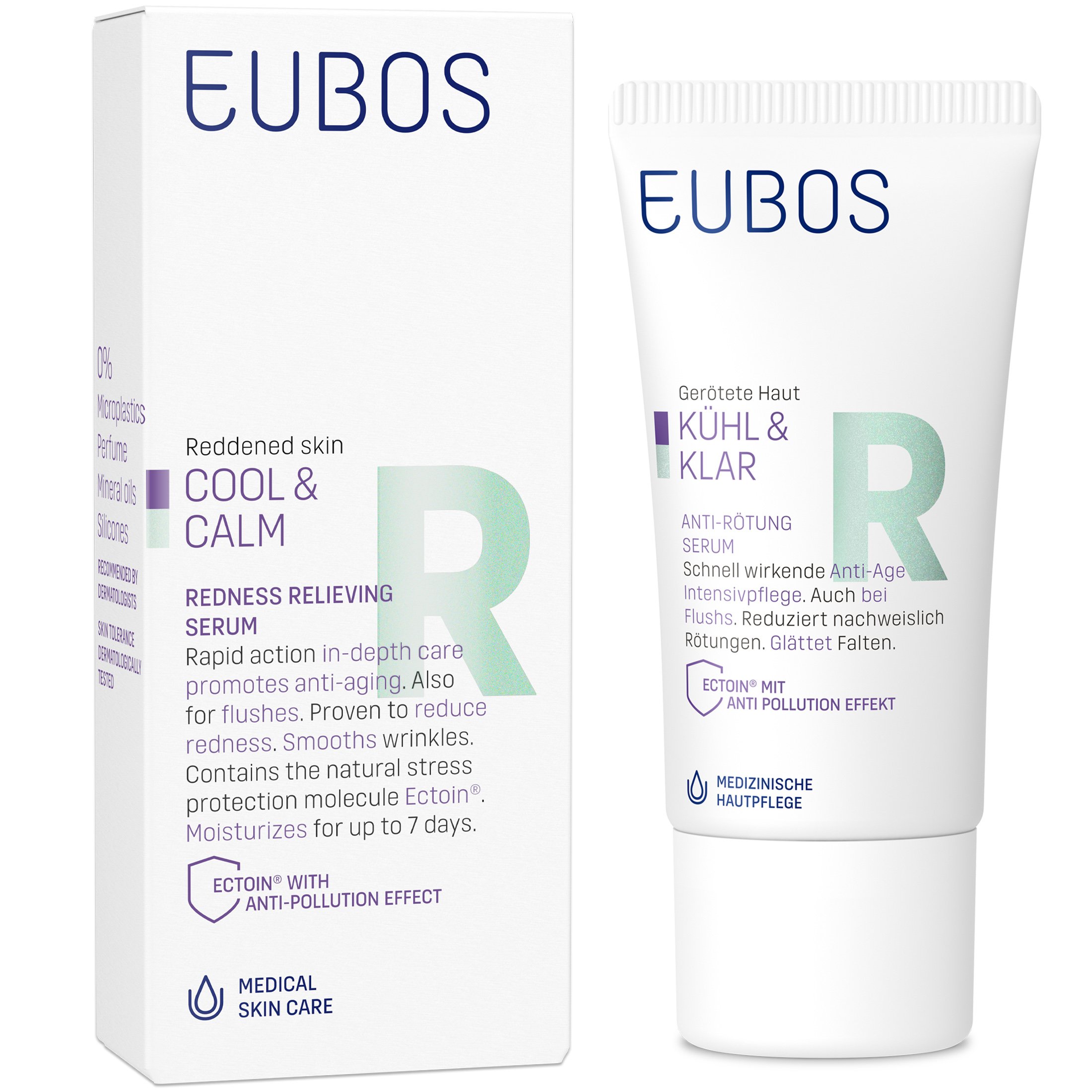 Eubos Cool & Calm Redness Relieving Serum Καταπραϋντικός Αντιγηραντικός Ορός Προσώπου για την Ερυθρότητα 30ml