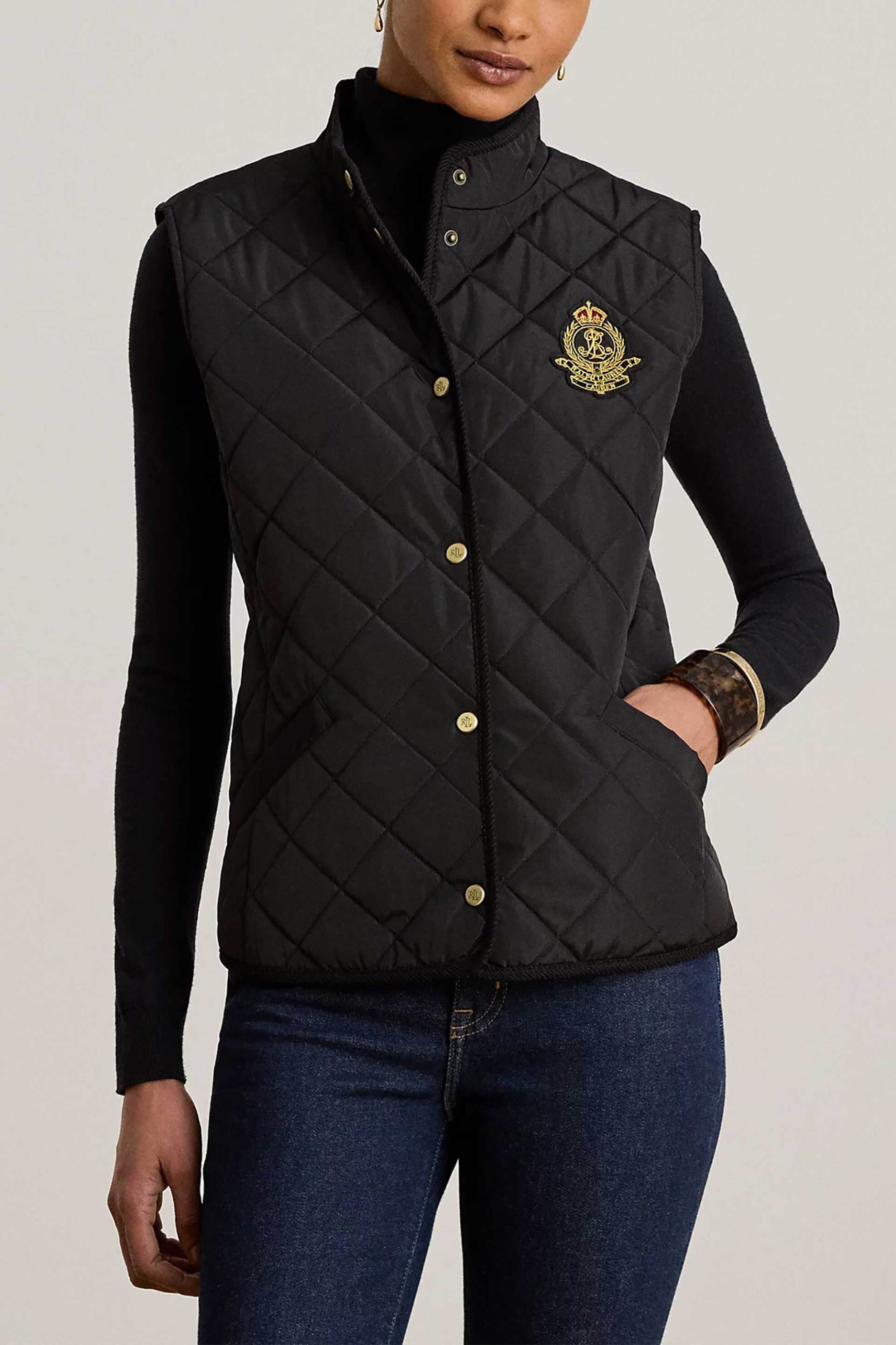 Lauren Ralph Lauren γυναικείο μπουφάν αμάνικο καπιτονέ