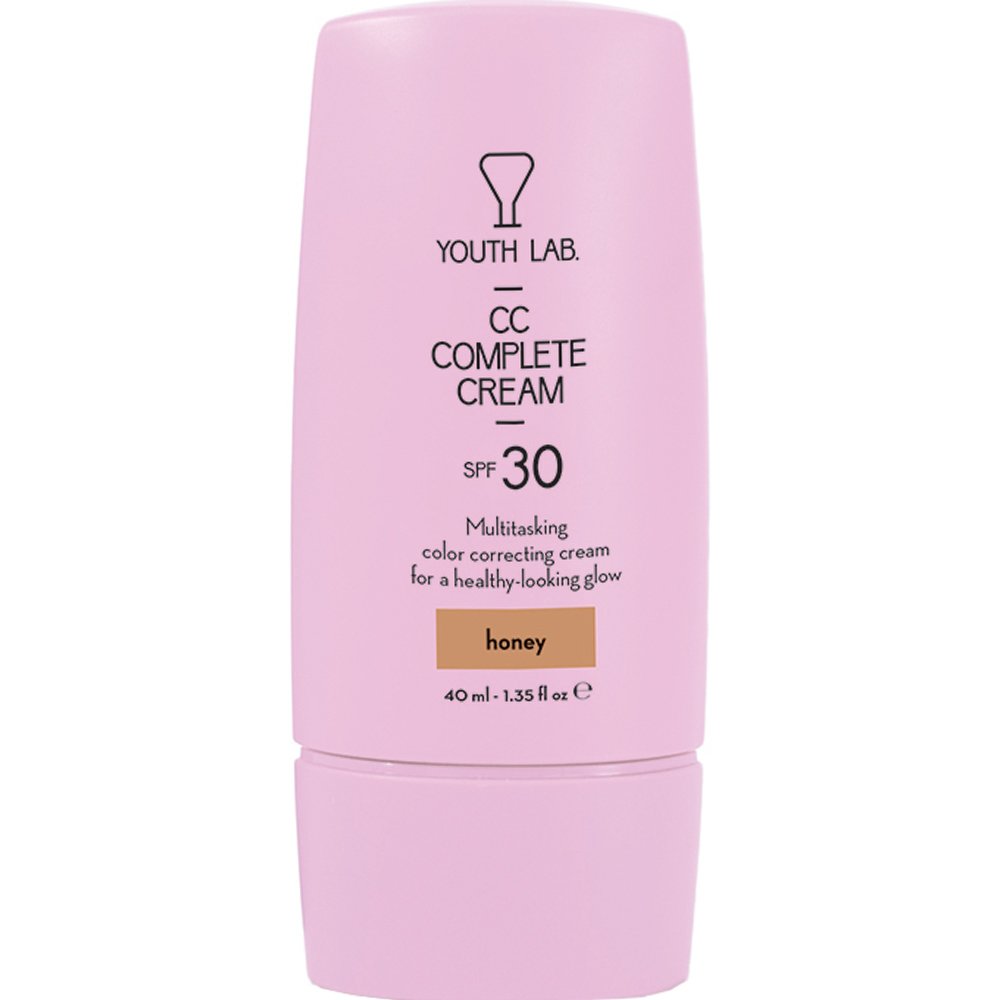 Youth Lab CC Complete Cream Spf30 Ενυδατική Κρέμα Προσώπου Κατά των Κηλίδων & των Ατελειών για Ομοιόμορφο Τόνο Υψηλής Προστασίας με Χρώμα 40ml - Honey (Medium)