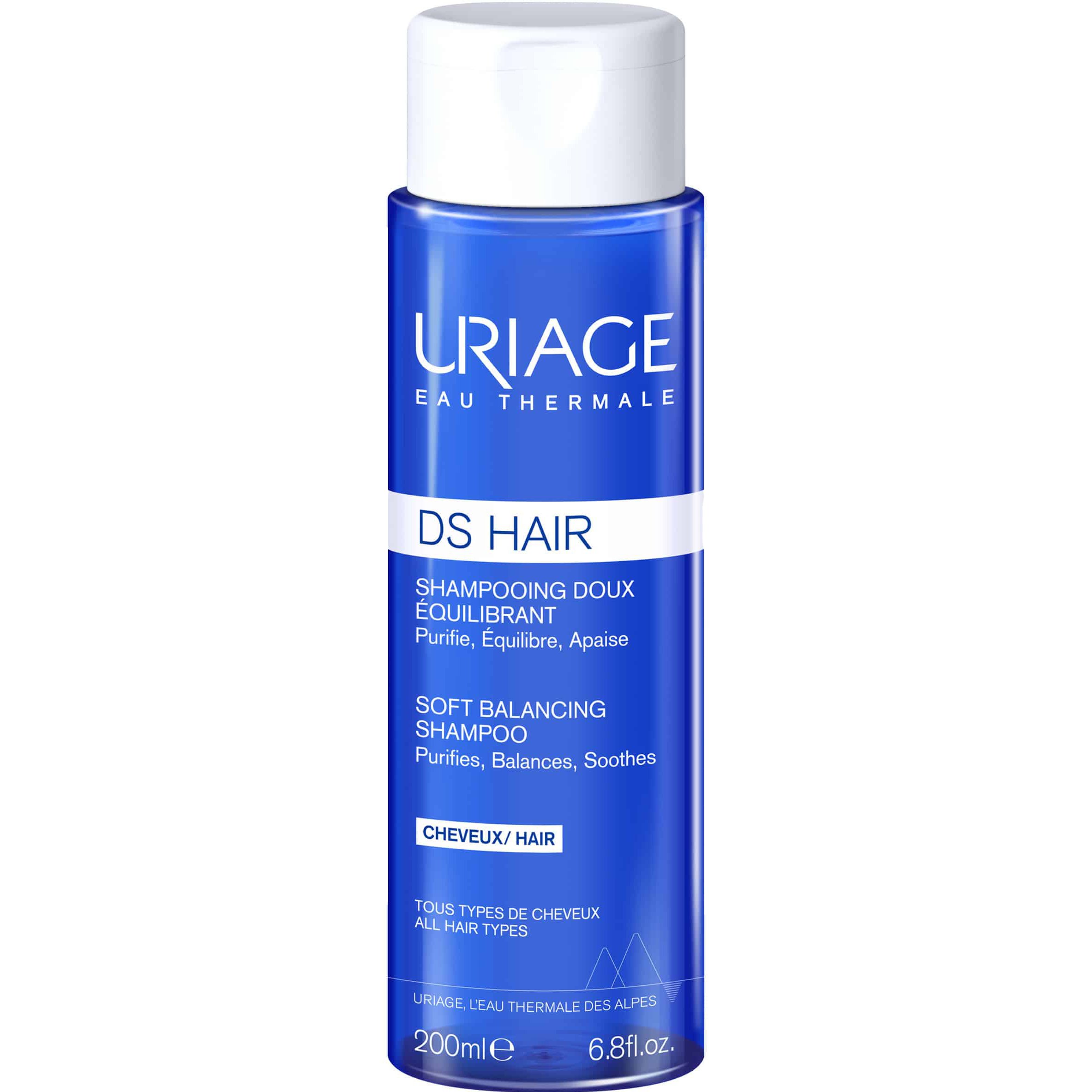 Uriage DS Hair Soft Balancing Shampoo Σαμπουάν Εξισορρόπησης για Ευαίσθητο Τριχωτό 200ml