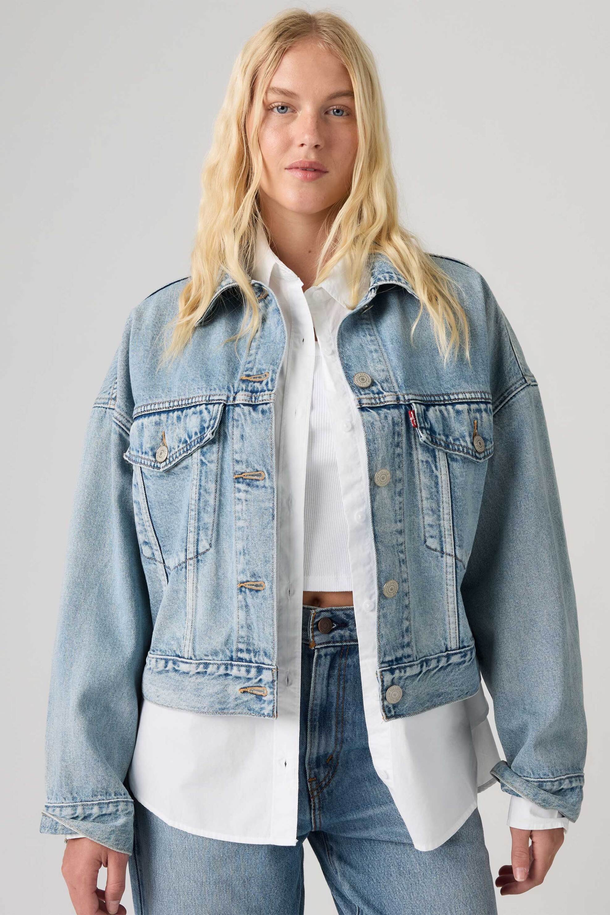 Levi's® γυναικείο denim jacket cropped Relaxed Fit "Trucker"