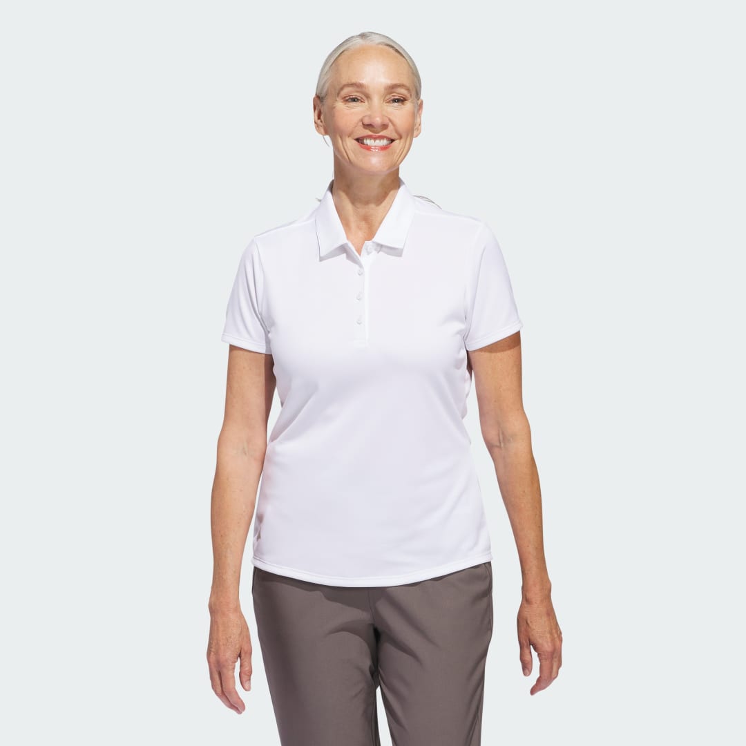Women's Solid Performance Short Sleeve Polo Shirt