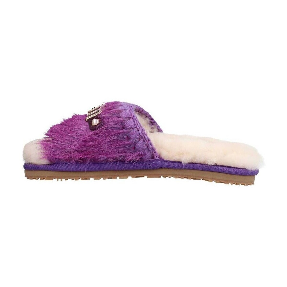 Παντόφλες Mou SLIDE SLIPPER LONG HAIR P