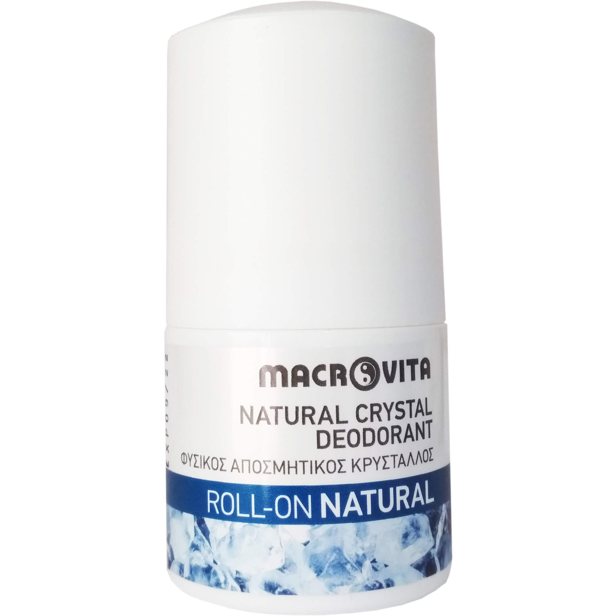 Macrovita Natural Crystal Deodorant Roll-On Natural 50ml,Φυσικός Αποσμητικός Κρύσταλλος με Φυσικό Άρωμα Natural
