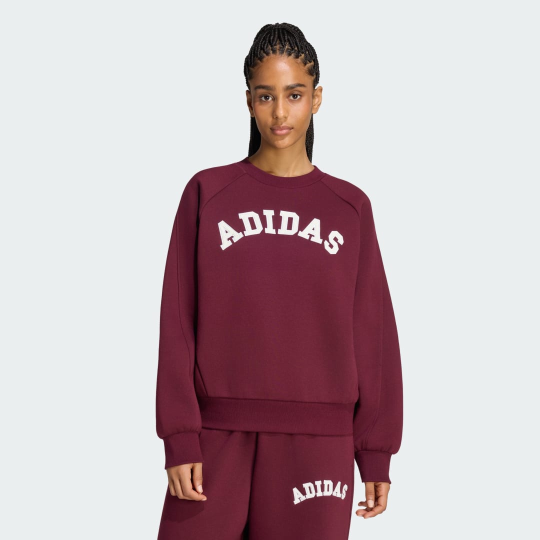 Γυναικείο Φούτερ Adidas 3-Stripes με στρογγυλή λαιμόκοψη