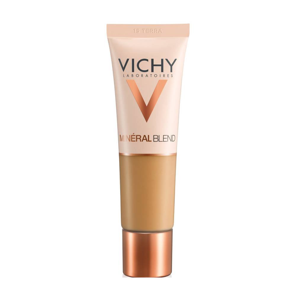Vichy MineralBlend Make Up Fond de Teint Hydratant Ενυδατικό Foundation για Φυσική Κάλυψη & Επιδερμίδα Γεμάτη Φρεσκάδα 30ml - 15 Terra